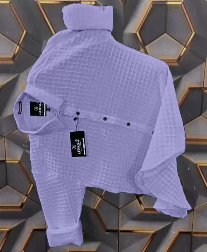 Men Regular Fit Self Design Casual Shirt